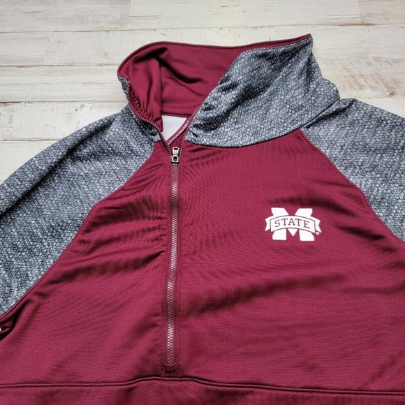 Under Armour Women's Mississippi State 1/4 Zip Pullover ColdGear Size XL - Picture 3 of 8